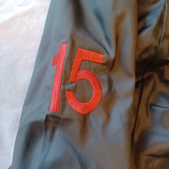 Vintage 1980s Merit Sportswear Jeddore Dolphins Swim Team Light Bomber Jacket - Picture 5 of 16